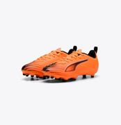 Puma Ultra 6 Play FG Youth Soccer Cleats: Heat Fire/Black/Glow Red