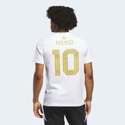 adidas Argentina Messi Name & Number Tee WC26: White/Gold