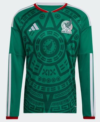 adidas Mexico LS Home Jersey 2026 World Cup Youth