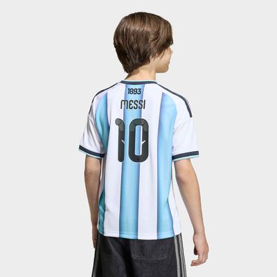 adidas Argentina 2026 World Cup Home Replica Messi Kids Jersey