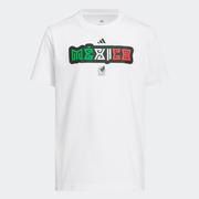 adidas Mexico Jersey Hook Tee Youth World Cup 2026: White