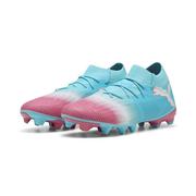 Puma Future 8 Match FG Re-Charge Soccer Cleats: Blue Hero/Sunset Pink