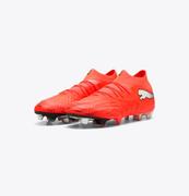 Puma Future 9 Ultimate FG Soccer Cleats: Glowing Red/Silver