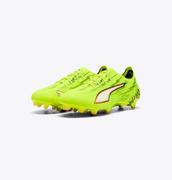Puma Ultra 6 Ultimate FG Soccer Cleats: Yellow Alert/Black/Glowing Red