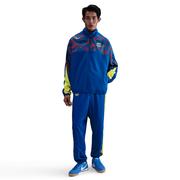 FC Barcelona Starting 5 Fourth Men's Nike Soccer Woven Jacket: Gym Blue/Yellow