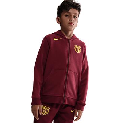 FC Barcelona Club Fourth Big Kids' (Boys') Nike Soccer Full-Zip Hoodie