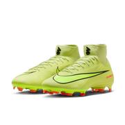 Nike Mercurial Superfly 10 Pro Firm-Ground High-Top Soccer Cleats: Limelight/Volt/Hyper Crimson