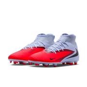Nike Phantom 6 High Club Multi-Ground Soccer Cleats: Royal Tint/Bright Crimson