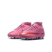 Nike Jr. Mercurial Superfly 10 Club Little/Big Kids' Multi-Ground High-Top Soccer Cleats: Magic Flamingo/Black/Total Crimson