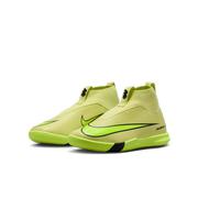 Nike Jr. Mercurial Superfly 10 Academy Little/Big Kids' Indoor/Court High-Top Soccer Shoes: Limelight/Volt/Hyper Crimson