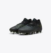 Puma Future 8 Ultimate FG Soccer Cleats: Black/Light Green