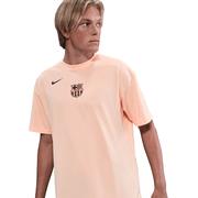 FC Barcelona Men's Nike Total 90 Soccer T-Shirt: Crimson Tint