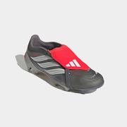 adidas Predator League Fold-Over Tongue FG Soccer Cleats: Iron Met/Lucid Red