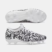 Under Armour Magnetico Select 5 FG Youth Soccer Cleat: White/Black