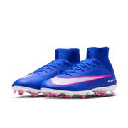 Nike Mercurial Superfly 10 Pro Firm-Ground High-Top Soccer Cleats: Racer Blue/White
