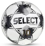 Select Numero 10 NFHS v25 Soccer Ball: White/Black/Silver