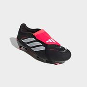adidas Predator Pro Fold-Over Tongue Firm Ground Soccer Cleats: Black/White/Lucid Red