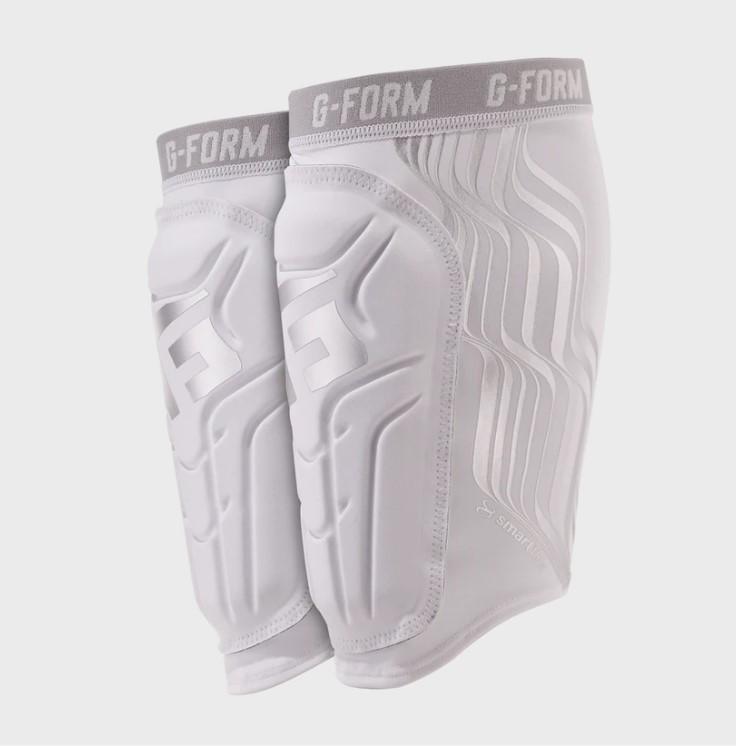 G-FORM V2 Soccer Shin Guard (NOCSAE) White/Platinum
