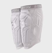 G-FORM V2 Soccer Shin Guard (NOCSAE): White/Platinum
