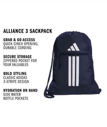 adidas Alliance 3 Sackpack