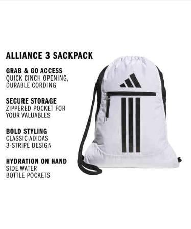 adidas Alliance 3 Sackpack