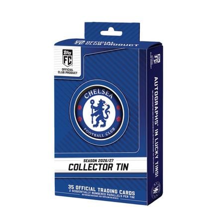 2026-27 Topps Chelsea Collectors Tin Set (35 cards + 2 Parallels)