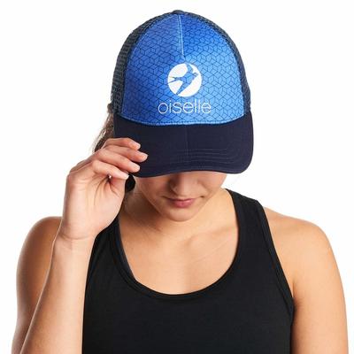 Women's Oiselle Runner Trucker Hat BIG_BLUE