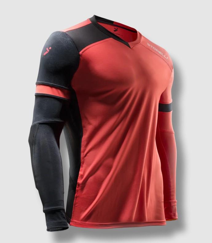 Storelli ExoShield Gladiator Goalie Soccer Jersey - Coral