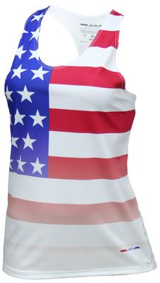 Women's BOA Interval USA Flag Running Singlet