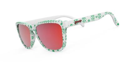 Goodr OG Running Sunglasses WHITE/RED/GREEN