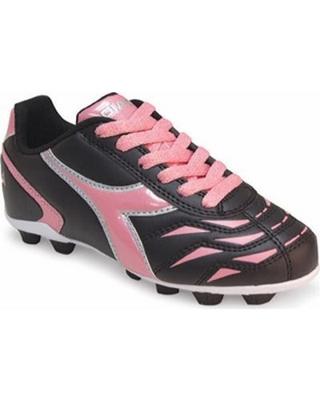 Girls Diadora Premier Italian Soccer Shoes Cleats Forza Black Pink 10 12 1 4 NEW 