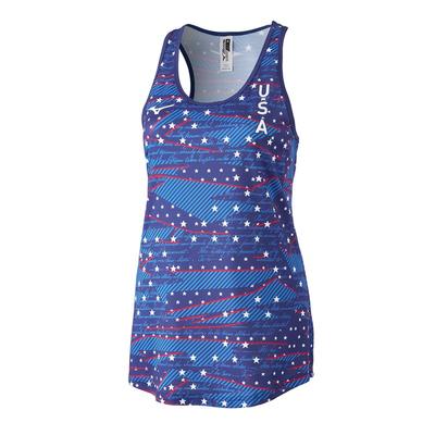 Women's Mizuno Patriotic Tank 22PATRIOT_BLUE