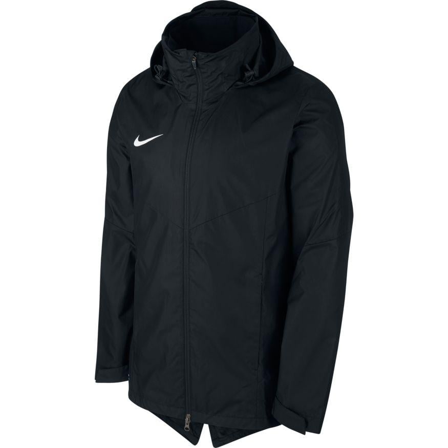 nike football academy rain jacket in black