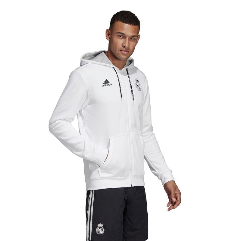 real madrid white hoodie