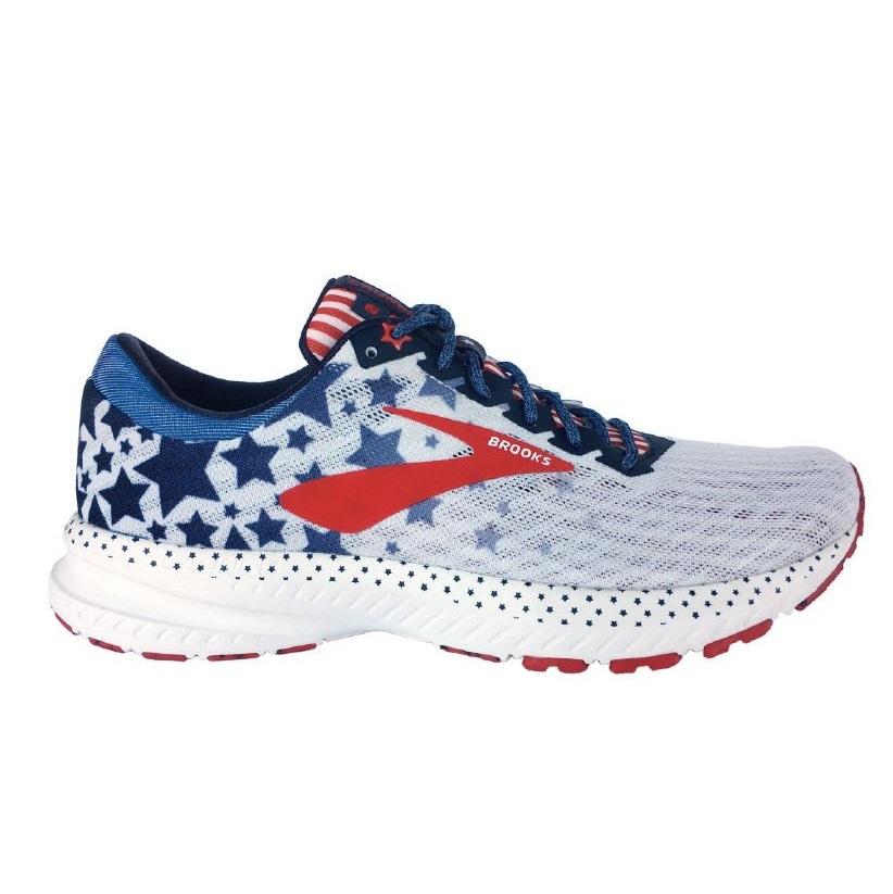 brooks launch 6 red white and blue