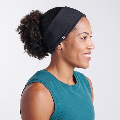 Women's Oiselle Lux Earband BLACK/BLACK