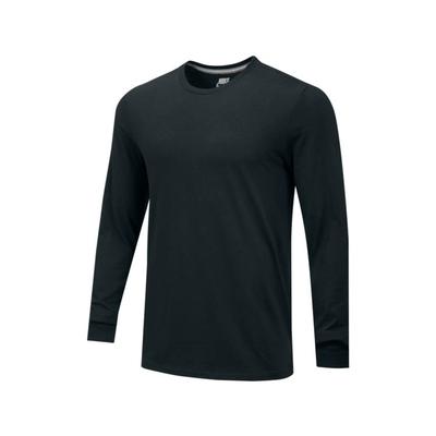 Men's Nike Core Cotton Crew Long Sleeve BLACK