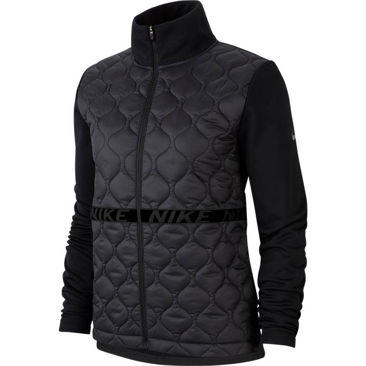 nike running aerolayer jacket in black