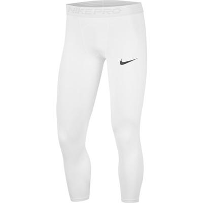 Men's Nike Pro 3/4 Tight WHITE/BLACK