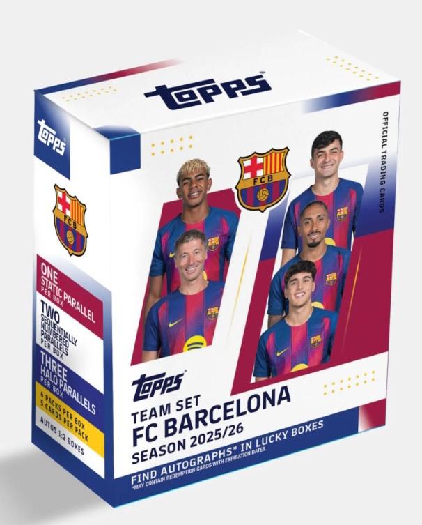 2025-26 Topps Barcelona Team Set Box - (30 Cards)
