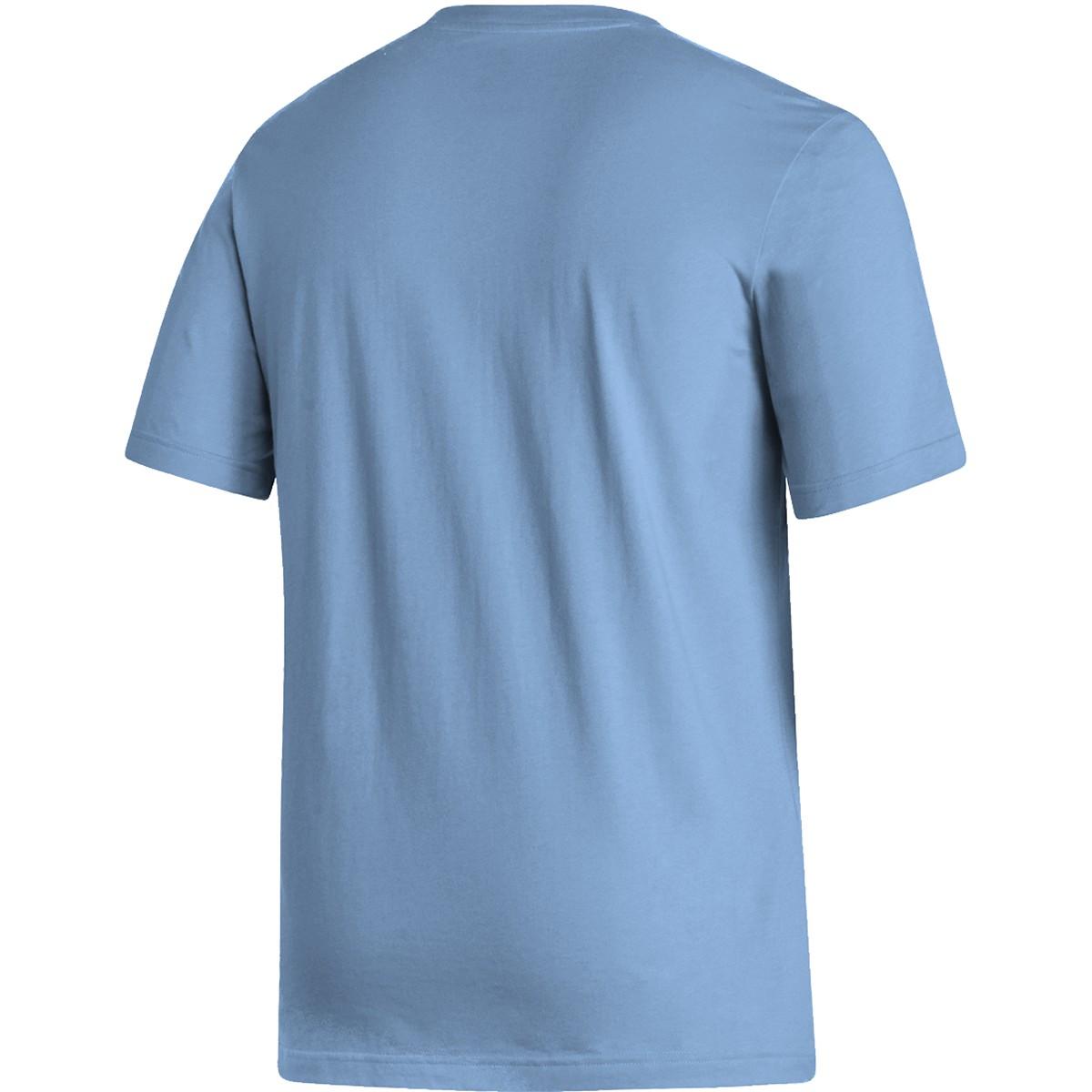 Pale blue adidas online t shirt