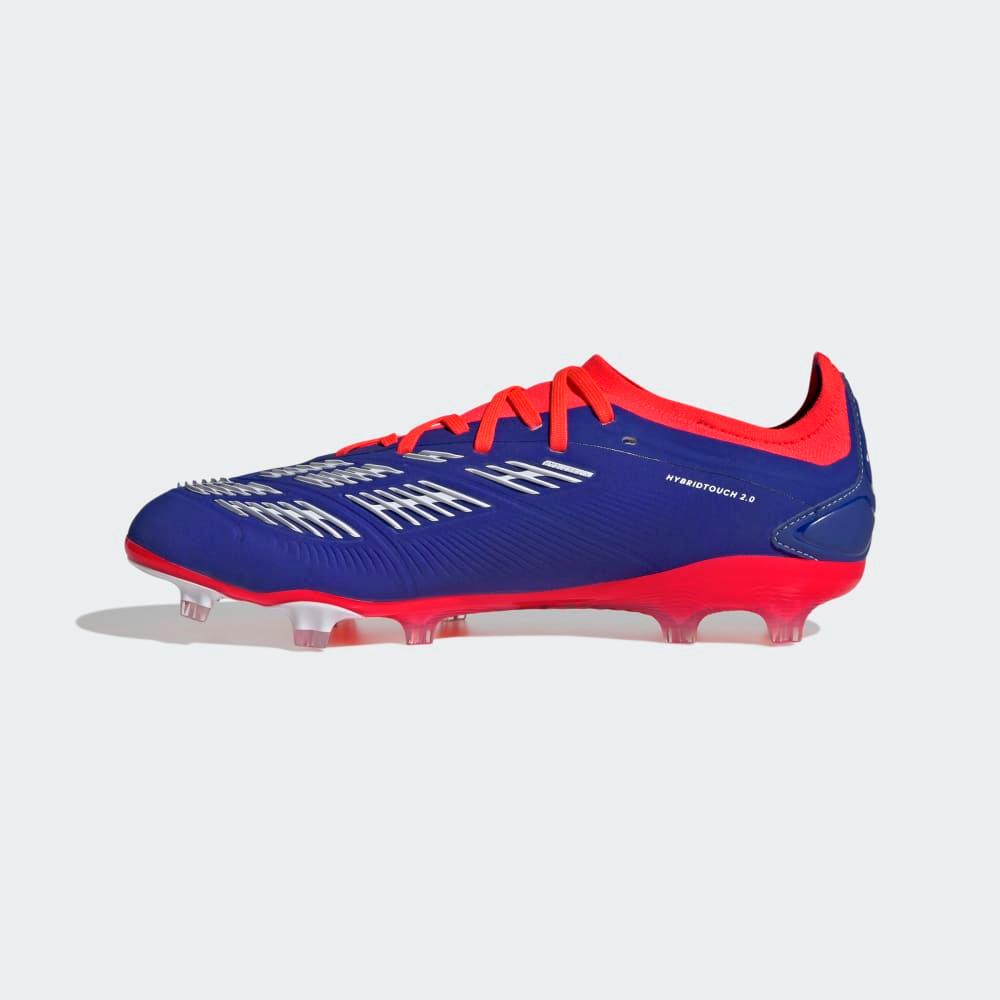 Adidas Predator Pro FG Firm Ground Soccer Cleats White/Solar Red/Lucid Blue / 8.5
