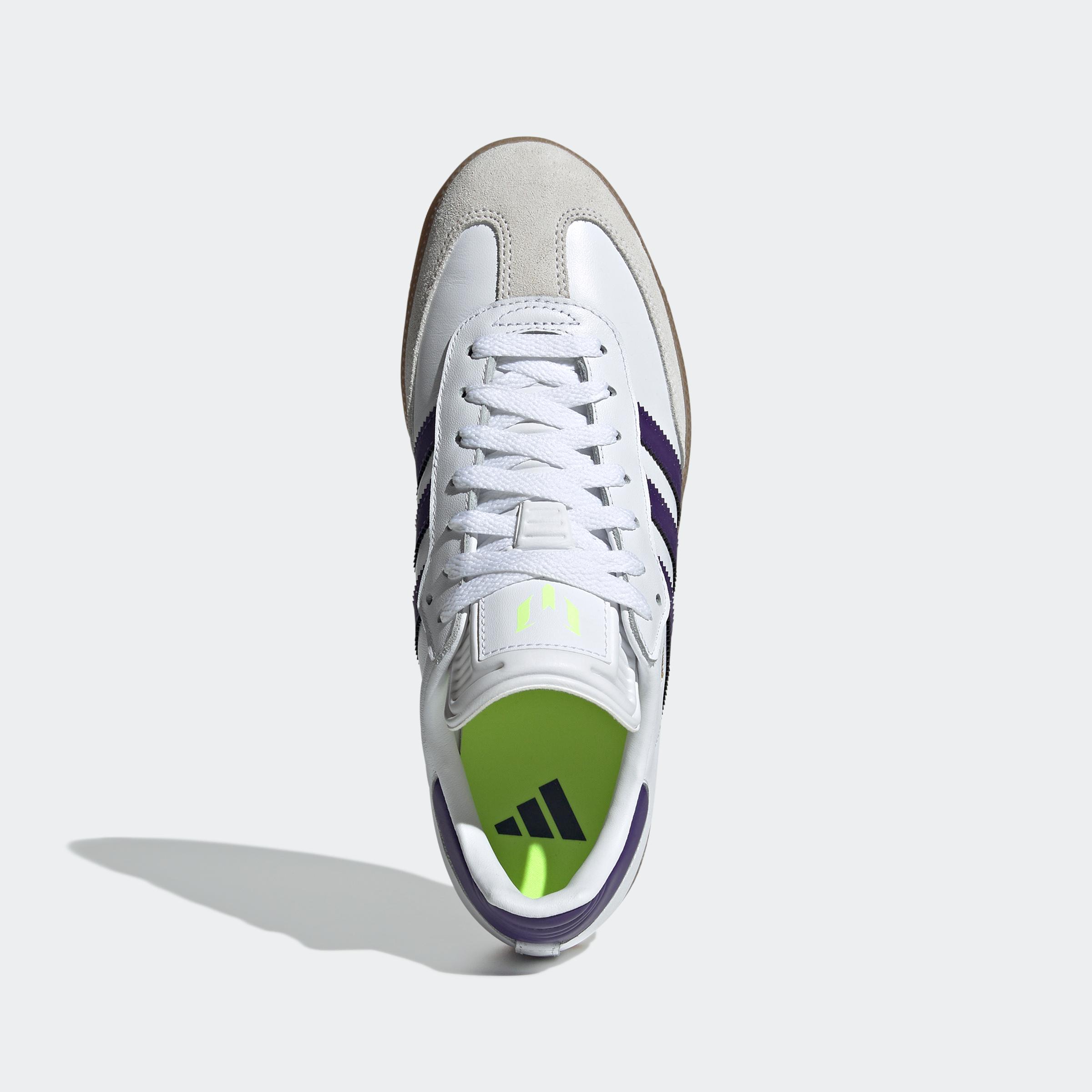 Adidas Samba Messi Indoor White Purple 8.5