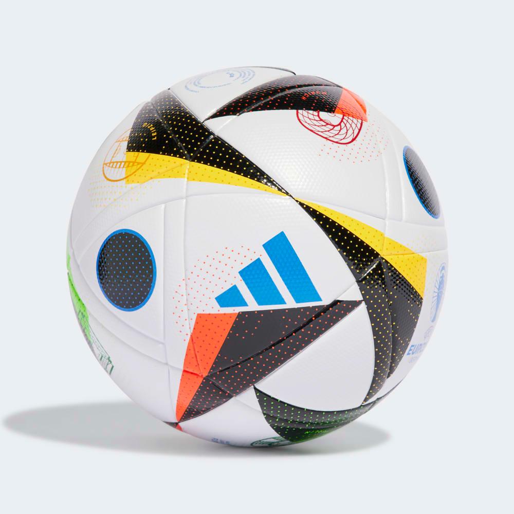 adidas Ballon FUSSBALLLIEBE Training Sala EURO 2024 - Blanc/Noir/Bleu