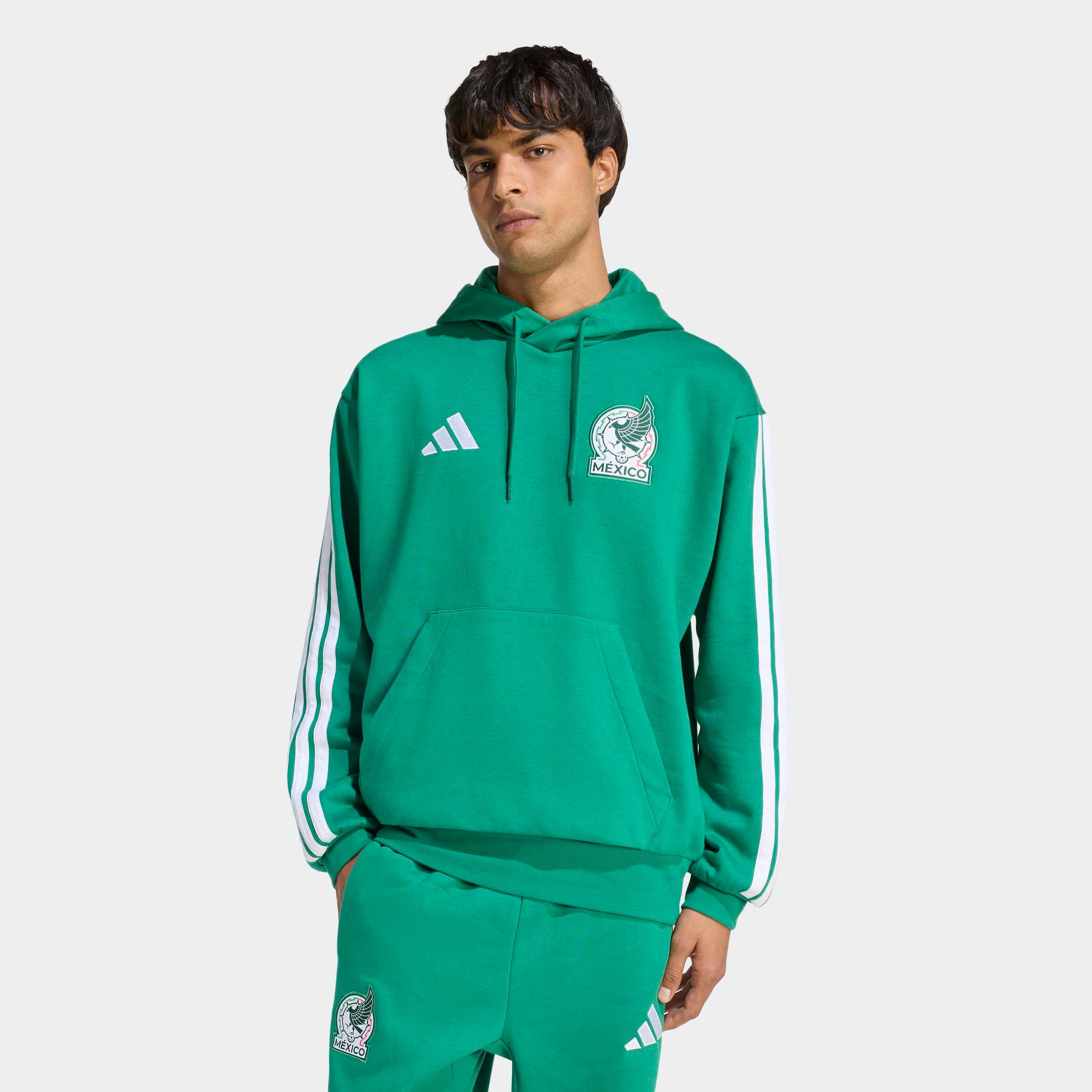adidas Mexico DNA Fleece Hoodie World Cup 2026 | SoccerPlusUSA