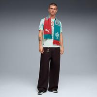 Puma Portugal Away Jersey 2026 front model view wearing a Portugal scarf