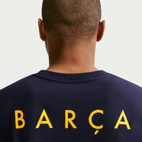 FC Barcelona Men's Nike Soccer T-Shirt back shoulder view